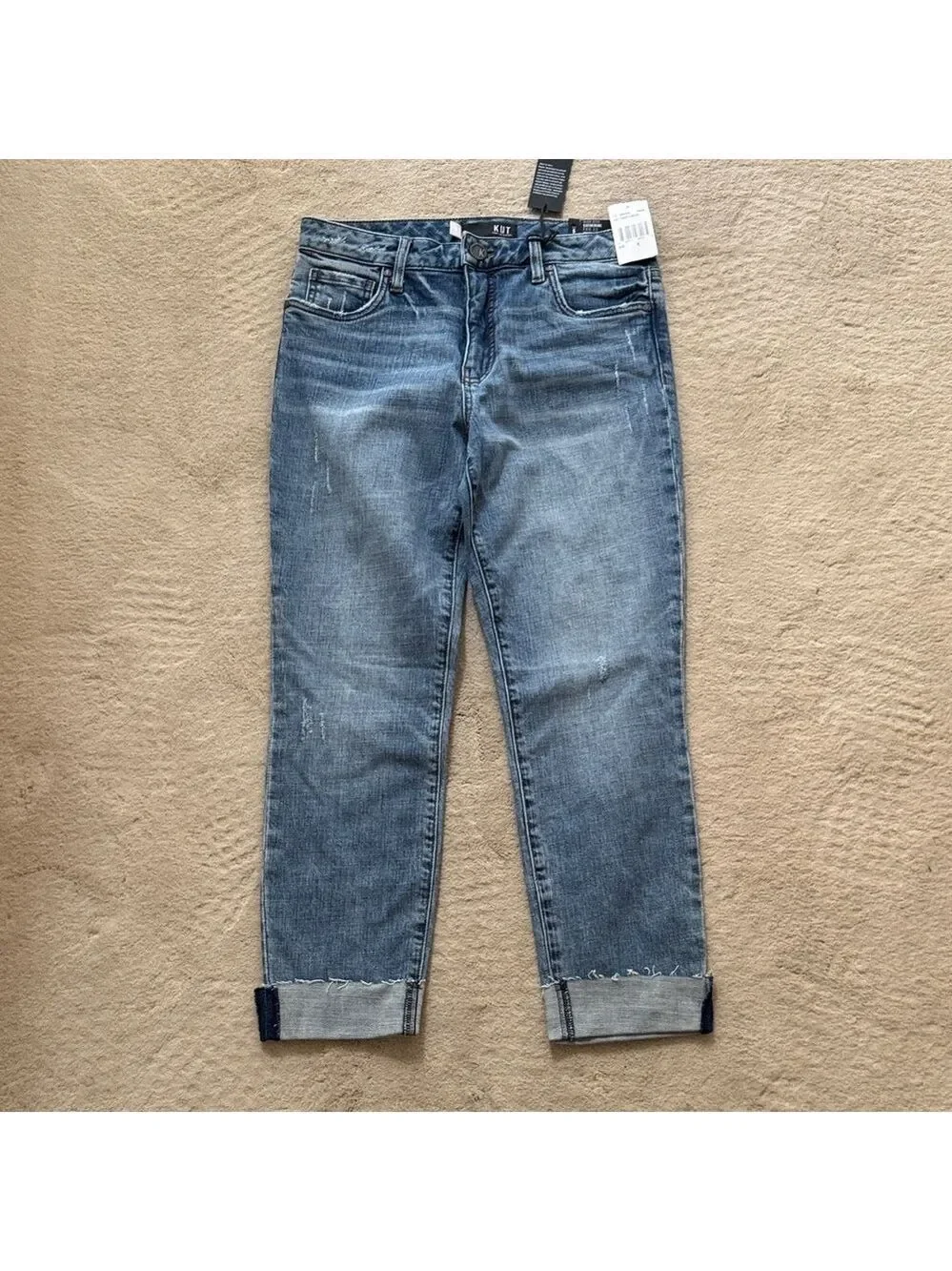 NWT Kut from the Kloth High Rise Catherine Boyfriend Jeans sz 6